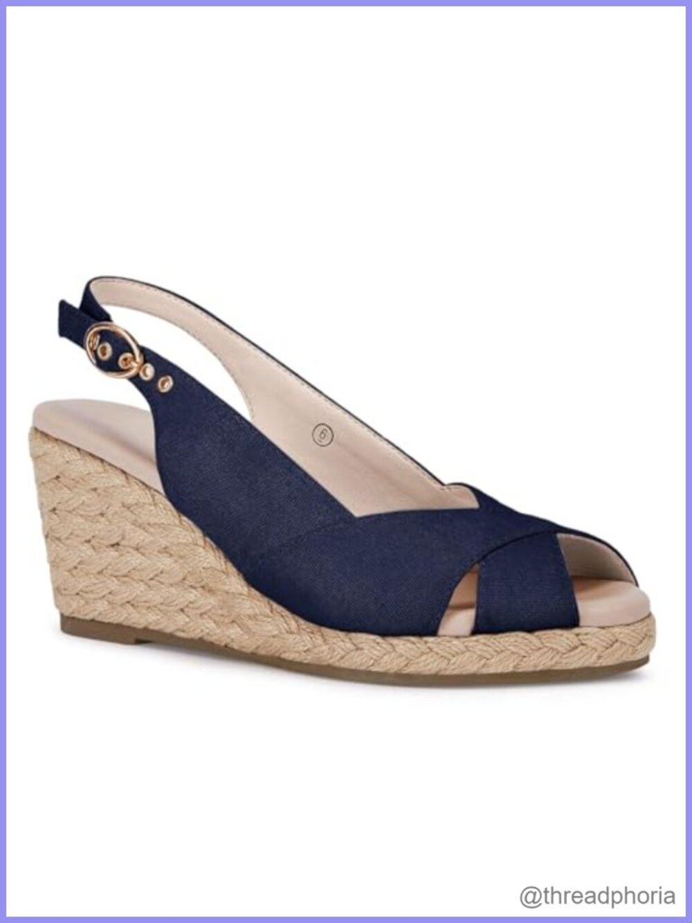 Platform Wedges Sandals Open Toe Buckle Slingback Espadrilles High Heels